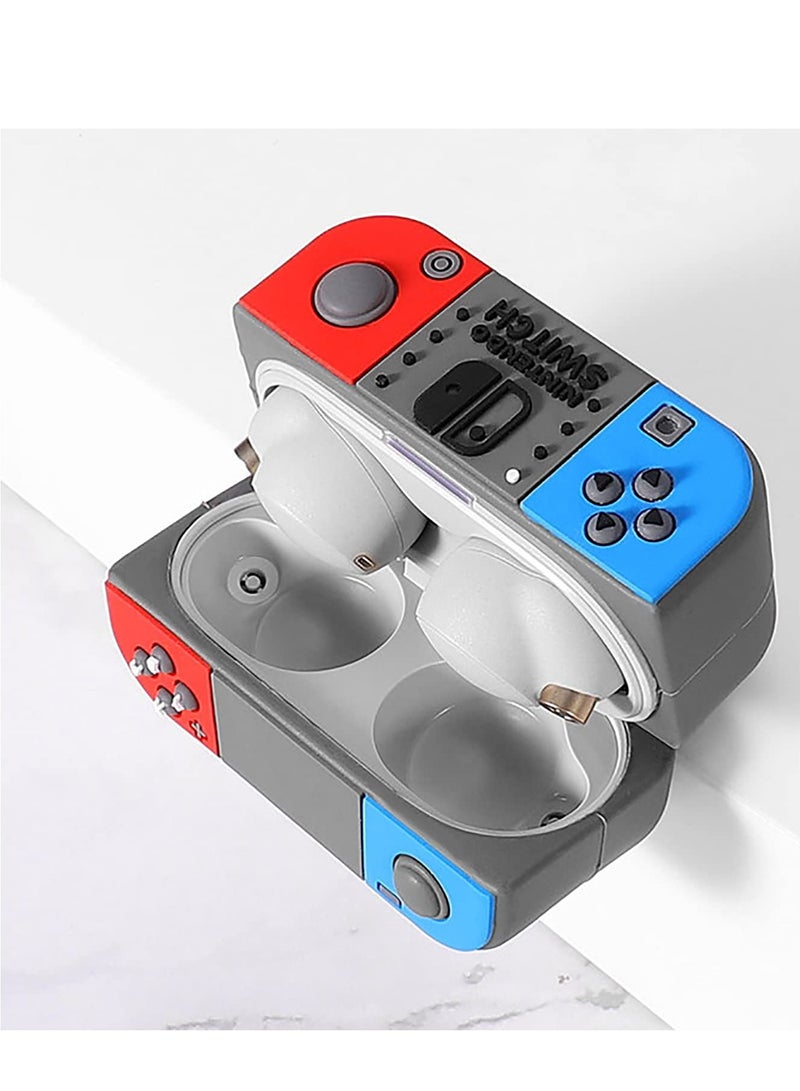 Silicone Case for Sony WF-1000XM4, Cartoon Game Shockproof Full Body Protective Cover with Keychain, Protective Case for WF-1000XM4 Charging Box (Black) - Image 5