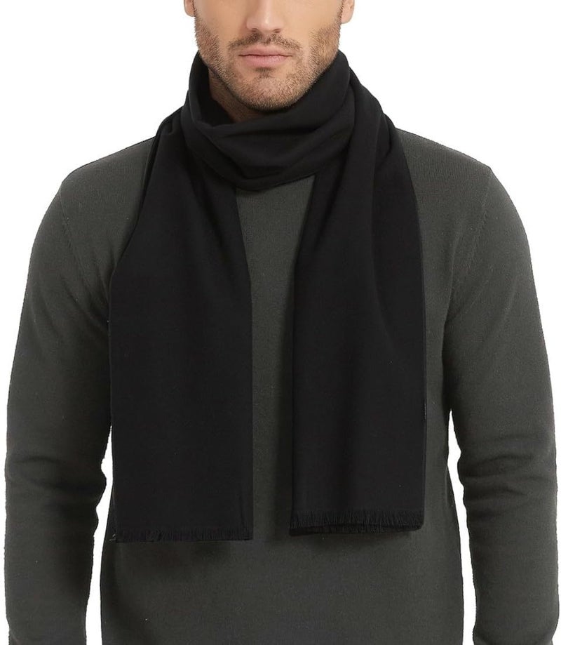 CUDDLE DREAMS Men's Silk Scarves for Winter, 100% Mulberry Silk Brushed, Luxuriously Soft & Warm, Decent Box Packed - Image 1