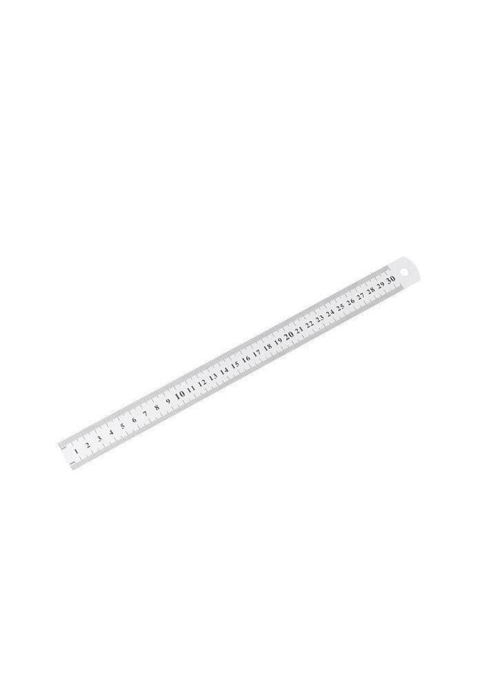MARKQ - 30cm Metal Ruler, Double Sided Stainless Steel Scale for School, Office, Home, Architect, Engineers, Craft Supplies - Image 1