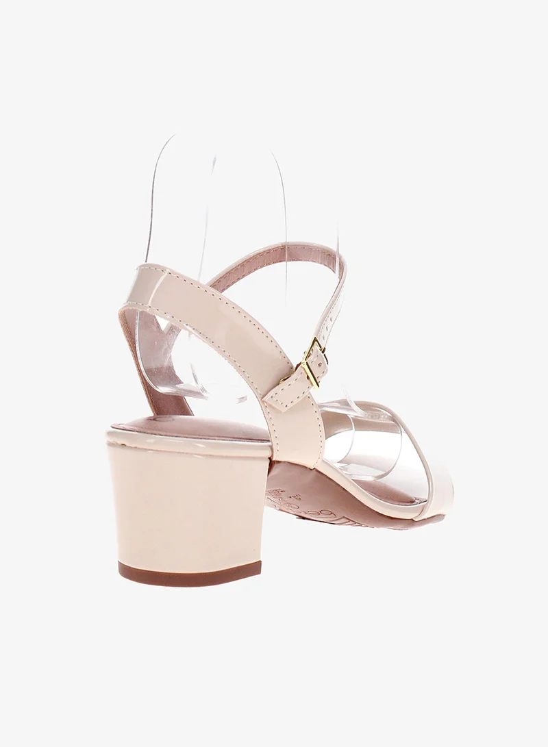 Beira Rio Cream Mid Heel Sandals for Women – Stylish & Comfortable Footwear for Any Occasion for Women | Best Price UAE