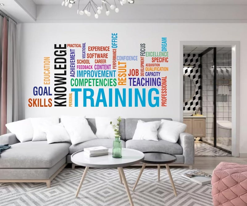 Sky Flying Training Knowledge Quotes Multicolor Office - Inspirational - Motivational - Quotes - Wall Sticker for Kids Room, Living Room, School, Library (Size - 70CM X 120CM) - Image 2