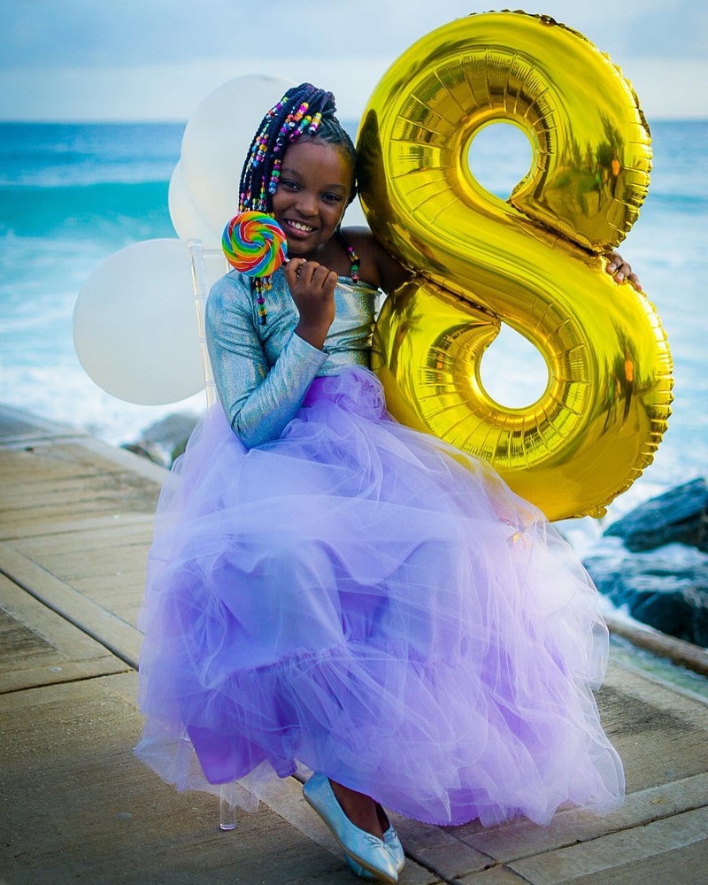 IWERP Gold 8 Balloon, Number Balloon 40 Inch, Gold Birthday Decorations, 8 18 28 38 80 Birthday Balloons, 8th Gold Party Supplies, Number 8 Balloon - Image 3