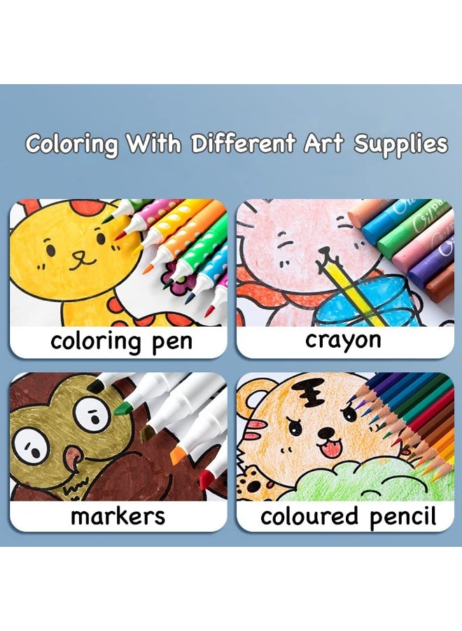 PureTuti Children's Drawing Paper Roll, 300 * 30cm Large Coloring Poster for Kids and Toddlers, Stickable DIY Painting Paper, Ideal Gift for Kids（Animal World） - Image 2