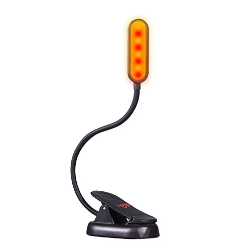 hooga Amber Book Light, Blue Light Blocking - Dual Mode Rechargeable Night Reading Light, 1600K Amber and 625nm Red for Reading in Bed at Night. Gift for Students, Kids, Travel, Study. - Image 1