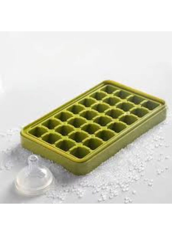 Generic valueable 1 Ice cube tray with storage bin and scoop - Easy ice drop dispenser - Transparent lid - Space-saving design - Suitable for freezer - Image 1