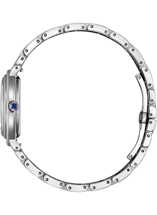 CITIZEN L Eco-Drive Red Mother of Pearl Dial Ladies Watch EM1090-78X - Image 3