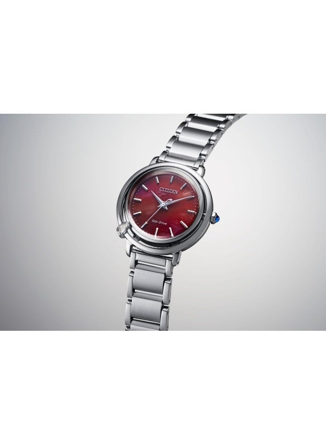CITIZEN L Eco-Drive Red Mother of Pearl Dial Ladies Watch EM1090-78X - Image 4