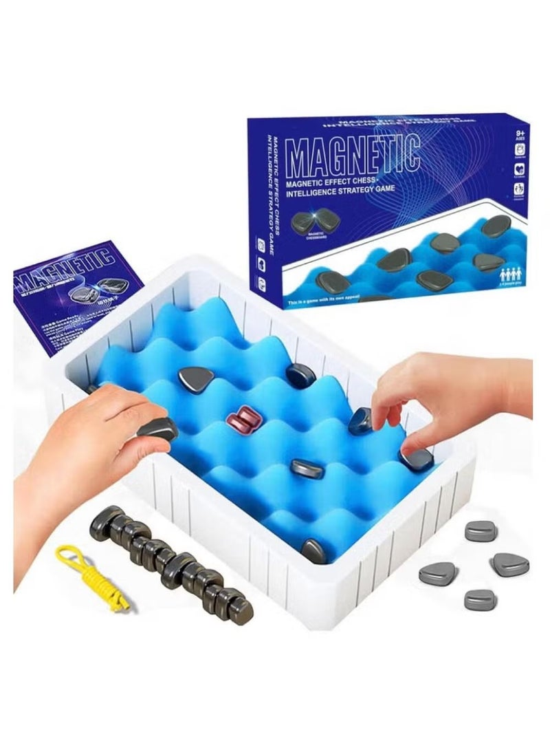 ليشب لعبة شطرنج مغناطيسية للغ puzzles تفاعلية بين الوالدين والأطفال، لعبة شطرنج مغناطيسية لتفاعل العائلة، لعبة على الطاولة للأطفال، لعبة ذهنية مغناطيسية. - Image 4