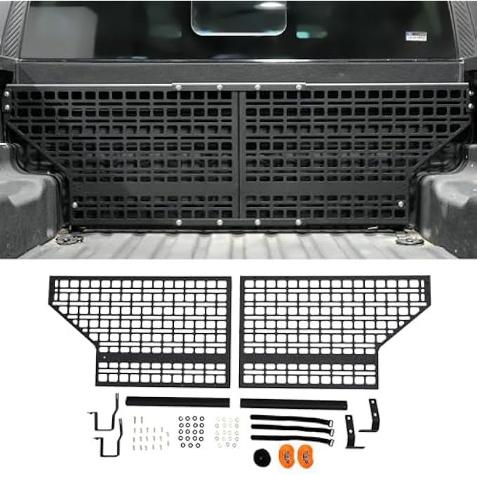 rayihni Front Bed Molle Panel Compatible with 2022-2025 Ford Maverick Truck Bed Panel Rear Storage Organizer Cargo Shelf Rack Replacement for 2024 Ford Maverick Accessories - Image 1