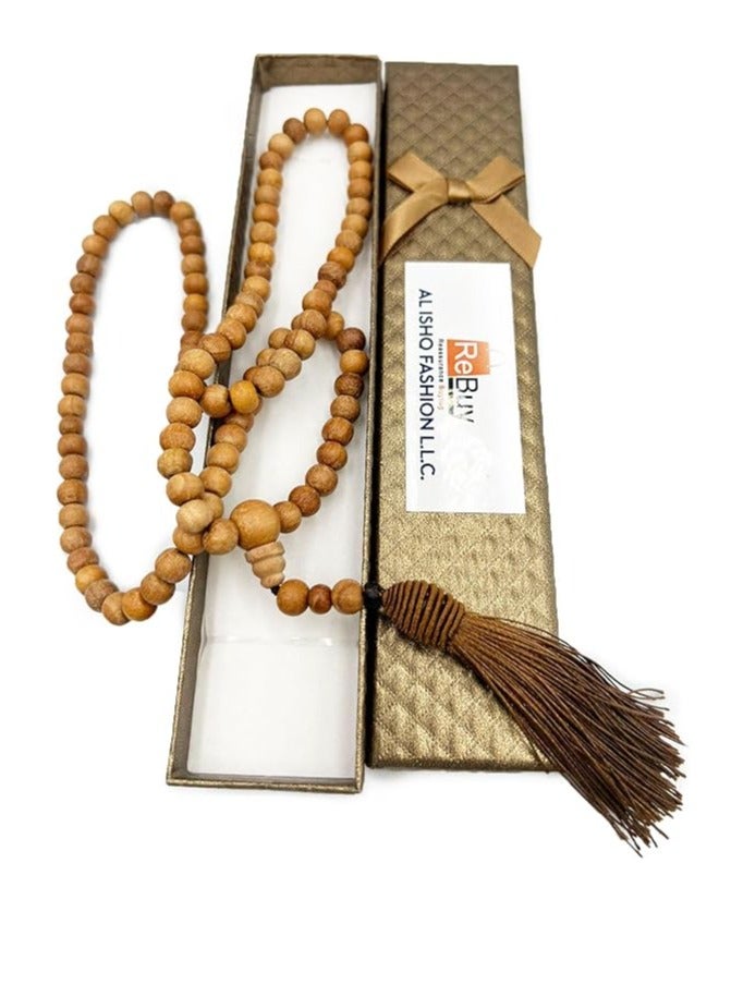 REBUY REBUY Tasbih Prayer Beads White Sandalwood Tasbih  - Image 2