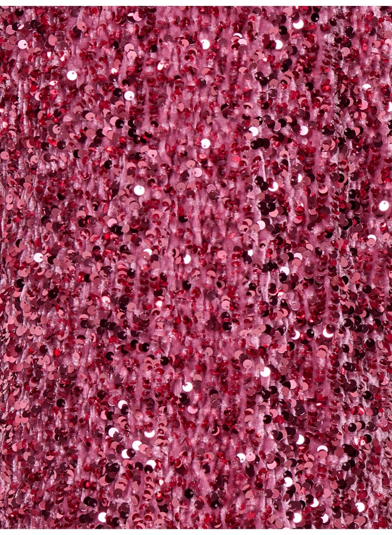 ONLY Girl's Confidence Life Sequin Jersey Dress - Image 3