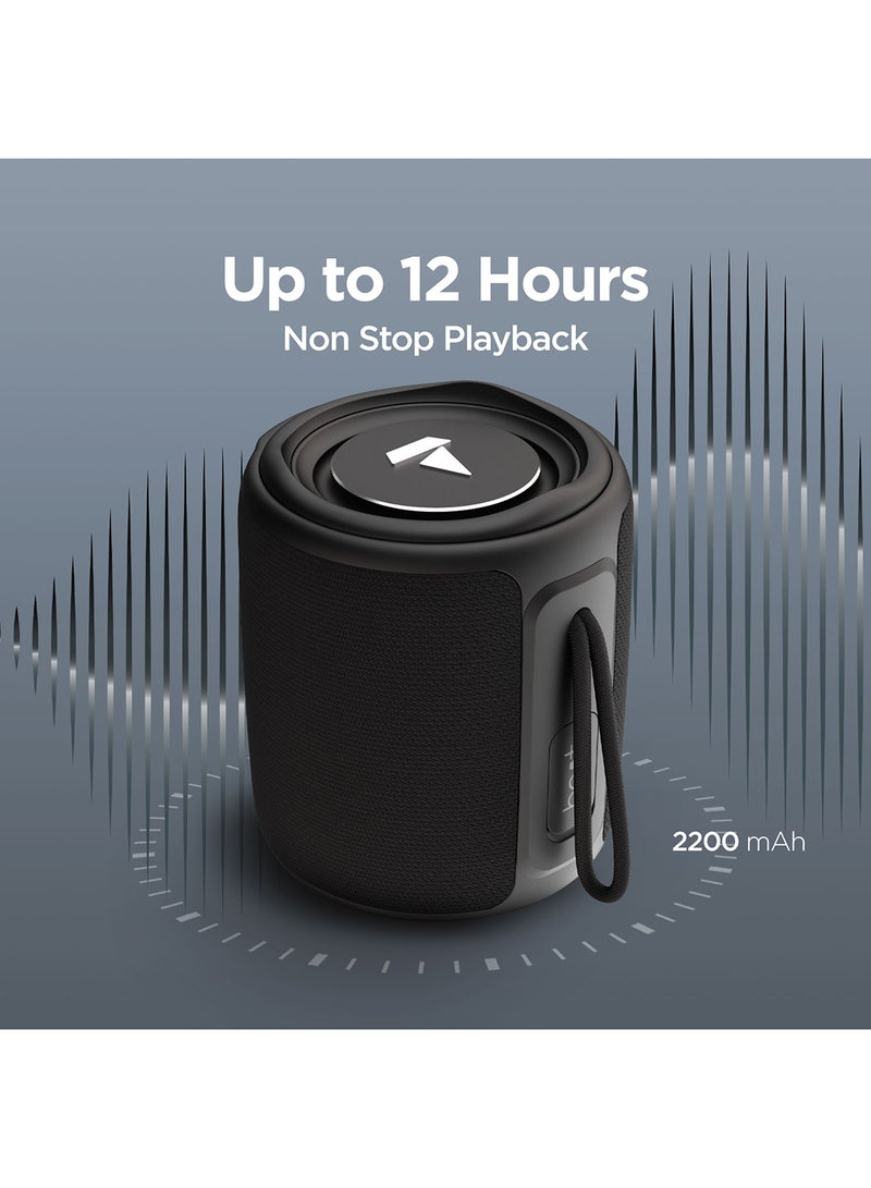 بوات مكبر صوت بلوتوث Stone 350 مع صوت ستيريو RMS بقدرة 10 وات، ومقاومة للماء IPX7، وميزة TWS، وإجمالي وقت تشغيل يصل إلى 12 ساعة، وأوضاع توافق متعددة - Image 3