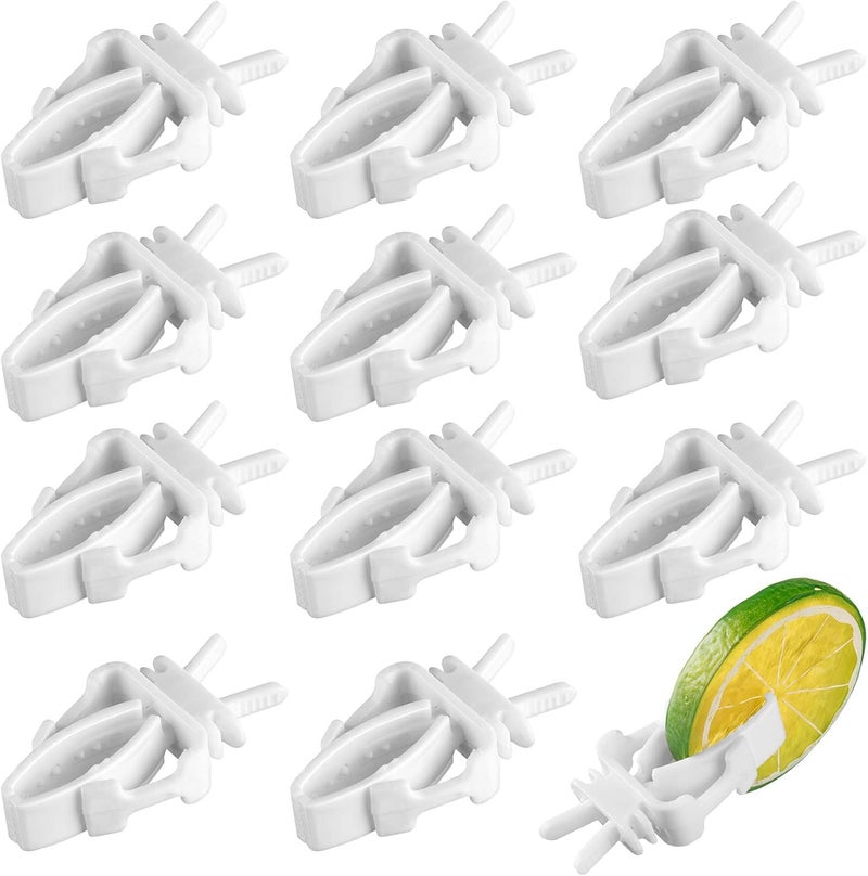 Sumind 12 Pieces Bird Cage Food Holder Parrot Fruit Vegetable Clips Pet Feeder Clip Accessory Bird Cage Feeder Clip for Budgie Parakeet Cockatoo Macaw Cockatiel Conure and Other Animals - Image 1
