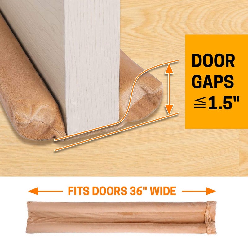 VISEMAN 36 Inch Under Door Stopper-Door Noise Blocker, Double Sided Door Stopper, Machine-Washable - Image 5