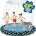 SplashEZ Non Slip Splash Pad for Kids  Dogs 69 Extra Large Splash Pad Sprinkler for Kids Dog Water Summer Toys  Great Outdoor Toys for Toddlers 13  Children Ages 48 Baby Pool for Backyard - Image 4