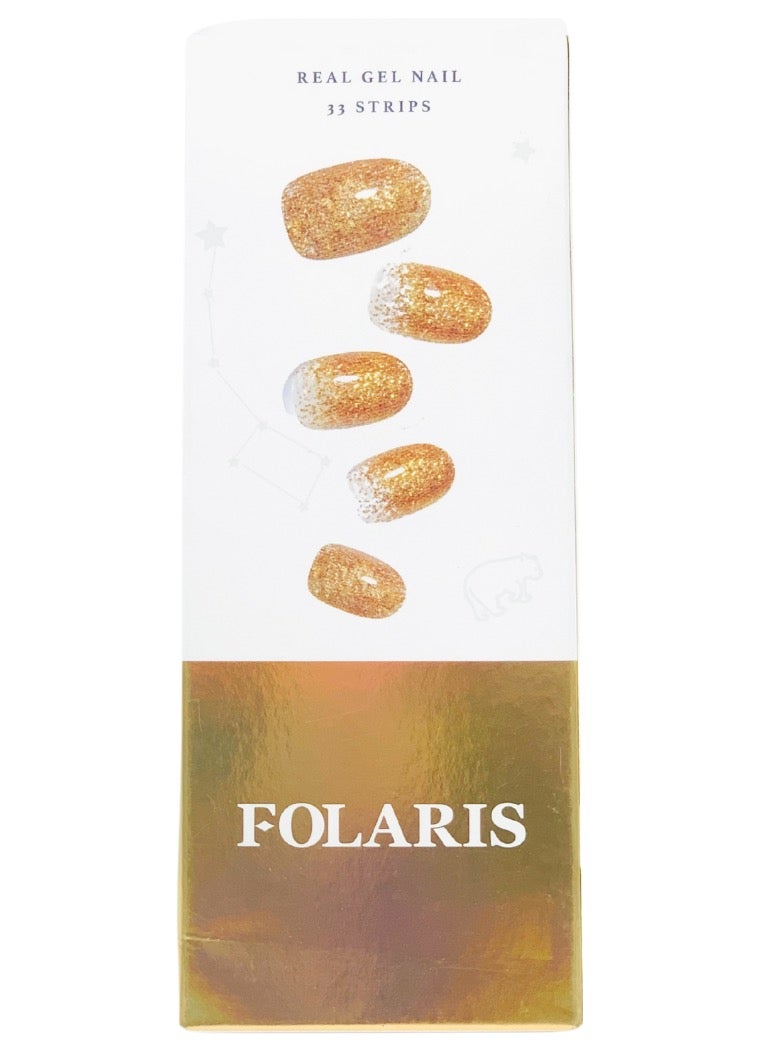FOLARIS Elegant Glitter Nail Gel Strips – 33-Piece Set, Made in Korea, Long-Lasting Shine, Easy Application, Salon Look at Home - Image 3