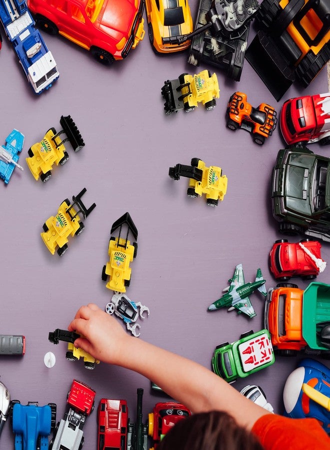 Zhanmai Mini Construction Engineering Trucks Set for Adult, 24 Pcs Small Construction Trucks and Treat Bags with Twist Ties for Cake Birthday Party Favors Birthday Party Supplies - Image 5