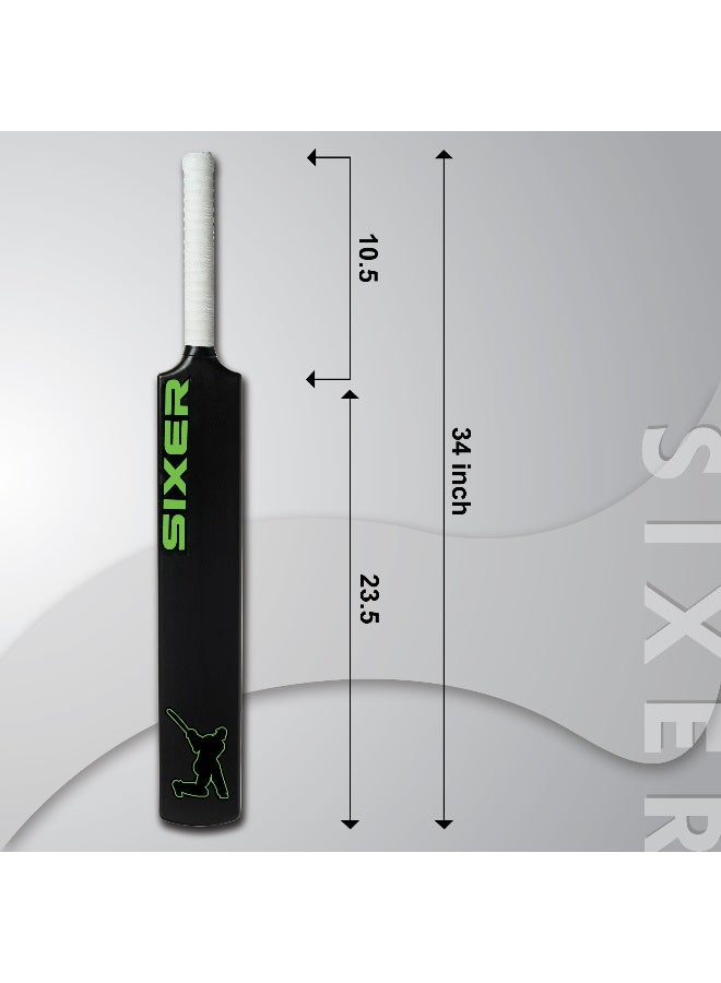 Elan Polymer Cricket Bat Full Size Double Blade for Soft Balls – Heavy Duty Plastic Cricket Bat with Reinforced Dual Blade Design and Comfort Grip for Practice and Leisure Play - Image 5