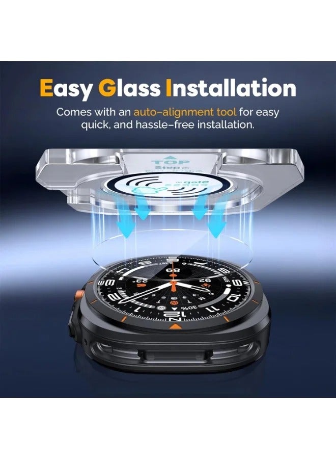 Samsung Galaxy Watch8 Classic Screen Protector Case Accessories, Protective Face Cover, Hard Bumper Built-in Tempered Glass Film - Image 4