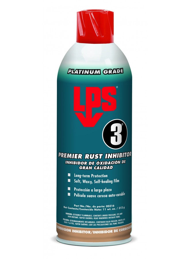 LPS 3 Premier Rust Inhibitor, 11 oz Aerosol , hazy brown - L00316