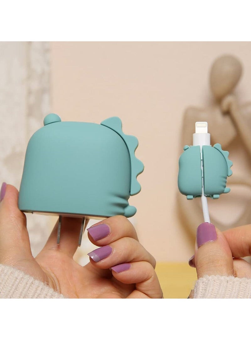 3D Cute Cartoon Series Fast Charger Protector for iPhone 18W 20W iPhone 14 13 12 11 Pro Max Fast Charging Cable Charger Head Protective Cover Cable Accessory Data Cable Protective Sleeve.  - Image 5