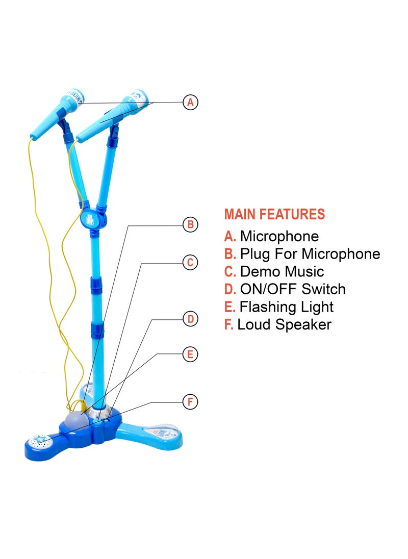 لعبة ميكروفون مزدوج للأطفال مع ضوء وامض وارتفاع قابل للتعديل - لعبة ميكروفون وغناء ولعب للأطفال - pzsku/ZC1EA51CCBF5EAC7D52D0Z/45/_/1718267646/8c4de591-08be-43e7-a0a1-035e8d70a2f9