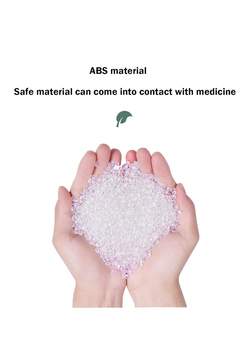 Weekly Travel Pill Organizer Moisture Proof, 6 Compartment Waterproof Airtight Pill Box Case Pill Dispenser Daily Pill Storage Container for Vitamin, Fish Oil, Capsule, Green - Image 5