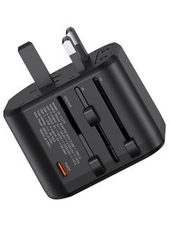 Usams Universal Travel Charger 20W | Dual USB & Type-C | Multi-Nation Adapter for Fast PD Charging - Perfect for Global Travelers (US/AU/UK/EU Plugs)  - Image 2