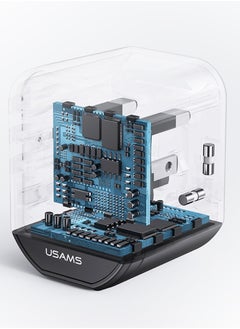 Usams Universal Travel Charger 20W | Dual USB & Type-C | Multi-Nation Adapter for Fast PD Charging - Perfect for Global Travelers (US/AU/UK/EU Plugs)  - Image 4