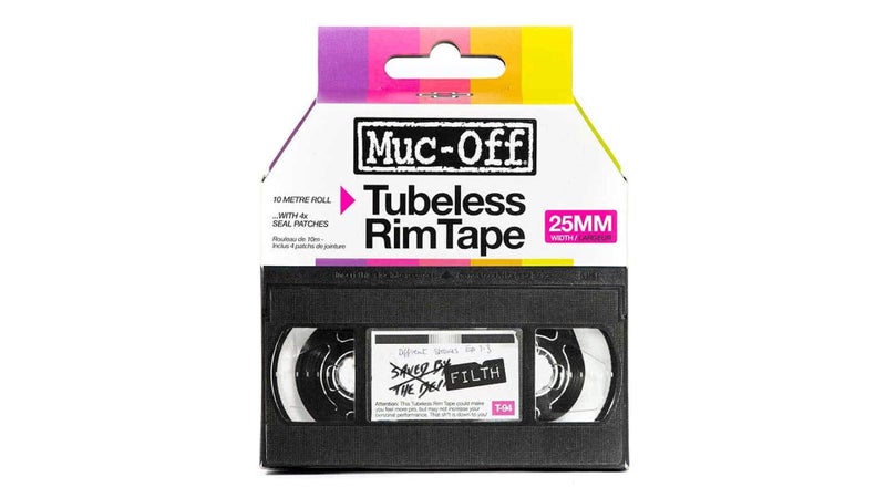 Muc Off Muc-Off Tubeless Rim Tape, 25mm - Adhesive Bike Tire Liner, Tubeless Tape for MTB/Road/Gravel Bikes - Tubeless Kit Including 10m Roll of Bike Tape - Image 1