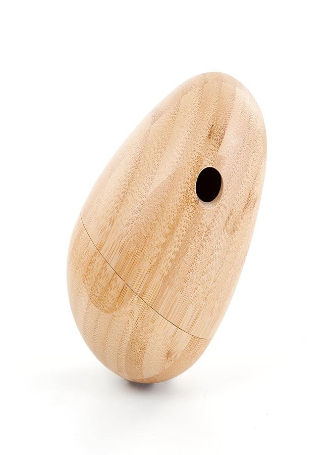 LOOBANI Bamboo Treat Dispenser Wobble Toys Enrichment Puzzle Food Dispenser Ball Toy IQ Training for Small Medium Dog - Image 2