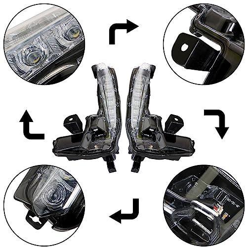 ANTUKO 2Pcs Front Driving Fog Light Daytime Running Light Replacement for 2017-2019 Corolla SE 8144002030 8143002030 - Image 4