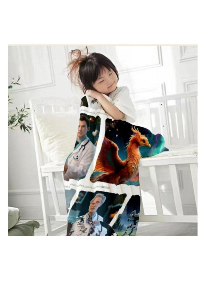 general Children's or student cartoon flannel thin blanket (warm and comfortable, suitable for sleep, games) 100cm*150cm - Image 3