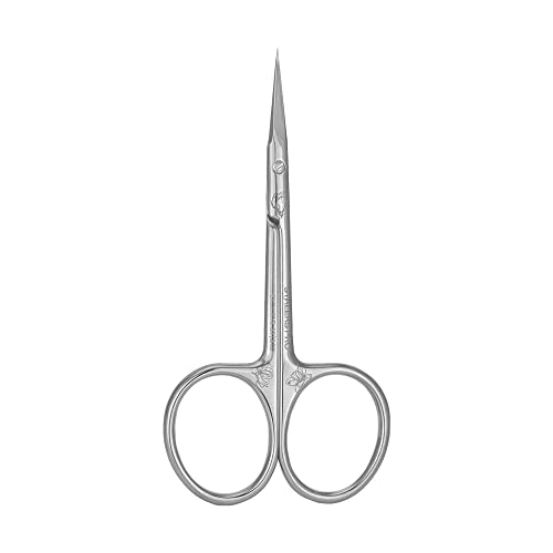 Staleks Exclusive 21 Type 2 Hook-shaped blade Cuticle Scissors (Magnolia) – Short Handles for Smaller Hands - Image 2