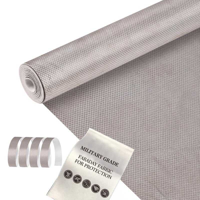 Faraday Fabric Military Grade Fabric 9843 inch Nickel Copper Faraday Cloth for WiFi GPS