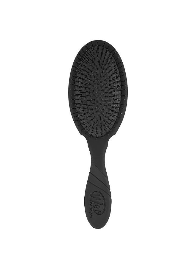 Wet brush Hair Brush Pro Detangler Black, Heat Resistant, Heatflex Bristles, Extension, Wig Friendly, Gentle Brushing, Minimize Pain, Breakage, Split Ends, Effortless Knot, Gentler Grooming  - Image 1