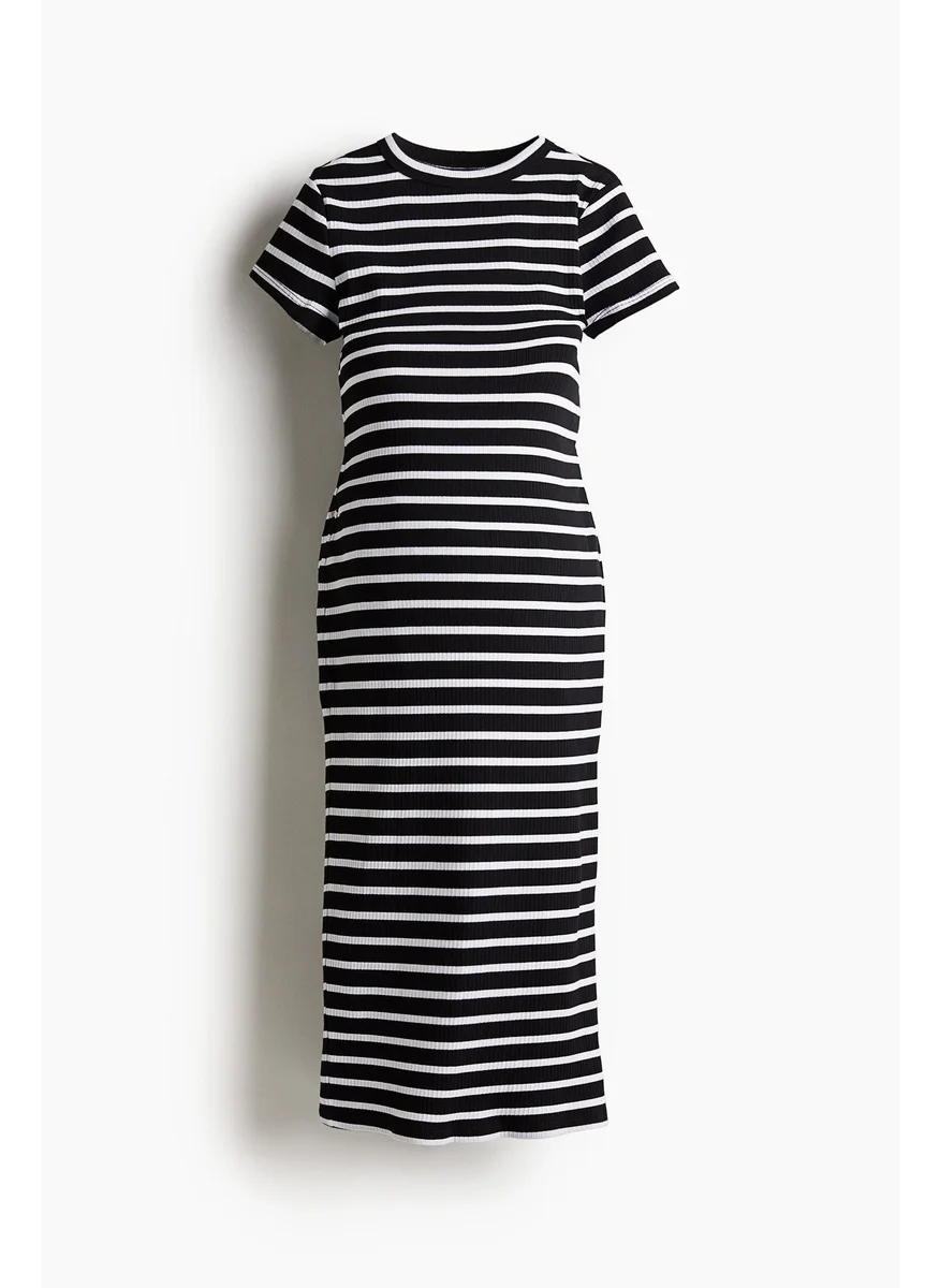 اتش اند ام Mama Ribbed T-Shirt Dress