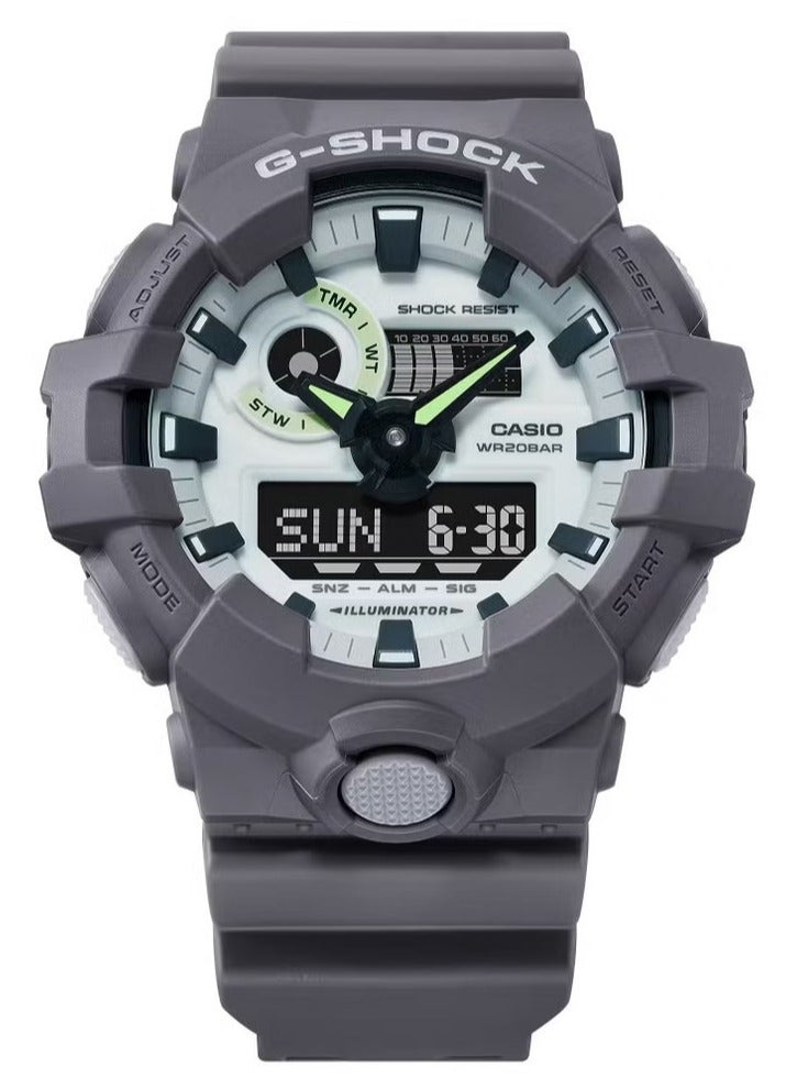 G-SHOCK Analog+Digital Resin Band Watch GA-700HD-8ADR - Image 3