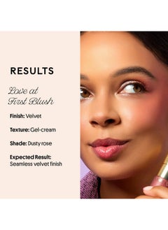 Winky Lux Cheeky Rose Liquid Blush, Gel Cream Blush Wand, Blendable & Buildable Pigment, Long Lasting Weightless Velvet Finish, Dusty Rose Blush, Noble  - Image 1