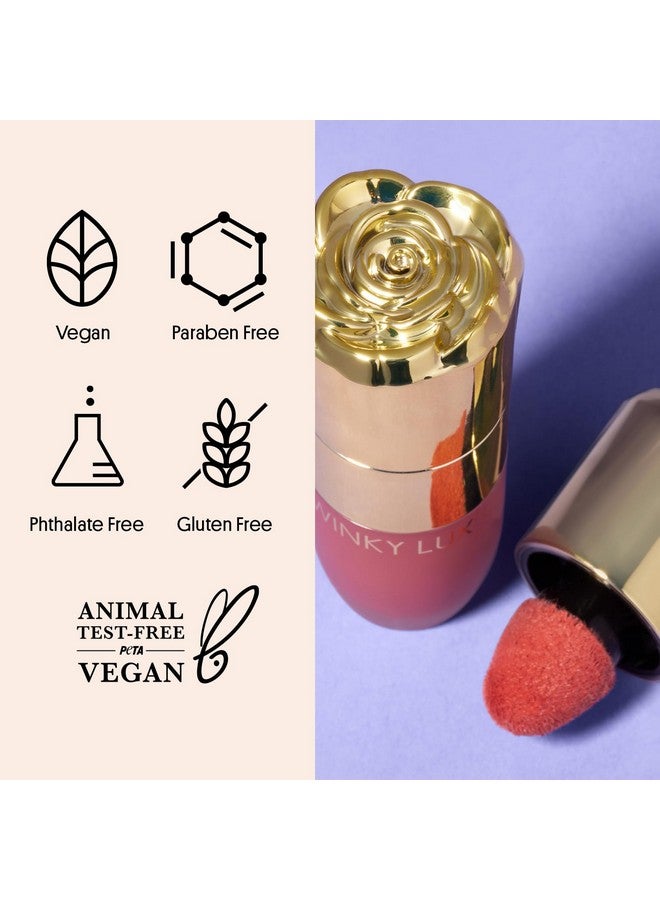 وينكي لوكس أحمر خدود سائل Cheeky Rose، عصا أحمر خدود جل كريمي، صبغة قابلة للمزج والبناء، لمسة نهائية مخملية خفيفة الوزن تدوم طويلاً، أحمر خدود Dusty Rose، نوبل - Image 2