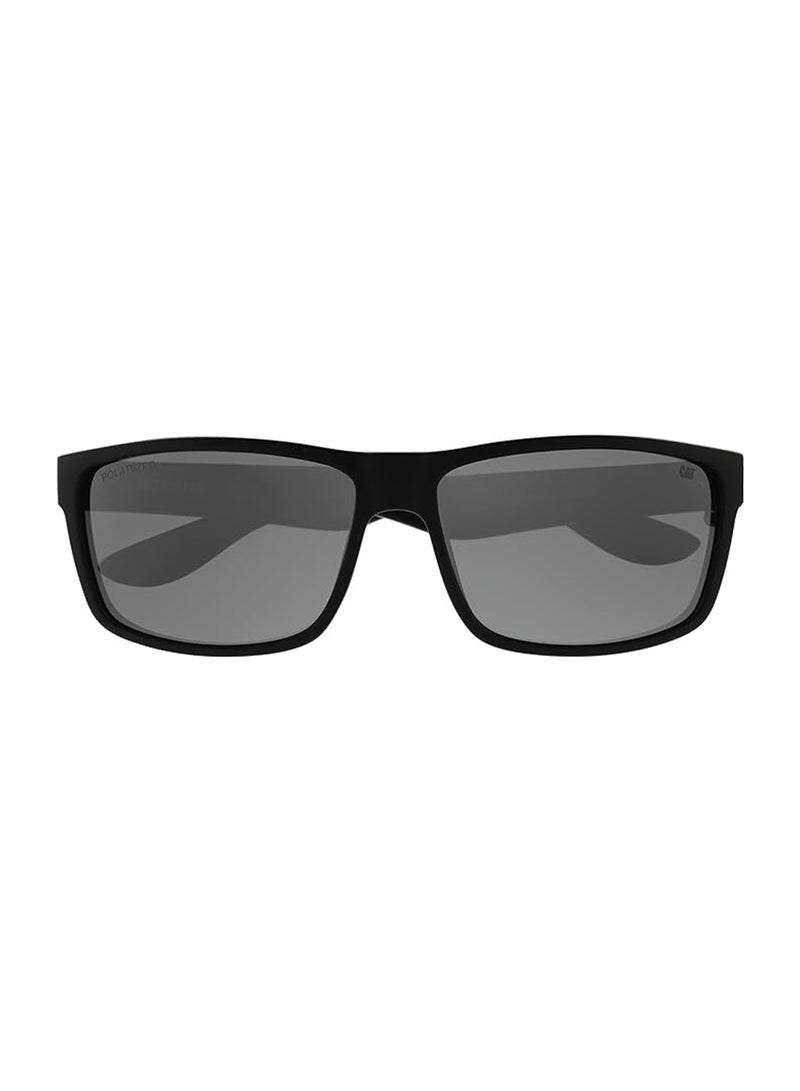 CAT Men CTS-8018 Polarized Wrap Sunglasses Black 61mm - Image 2