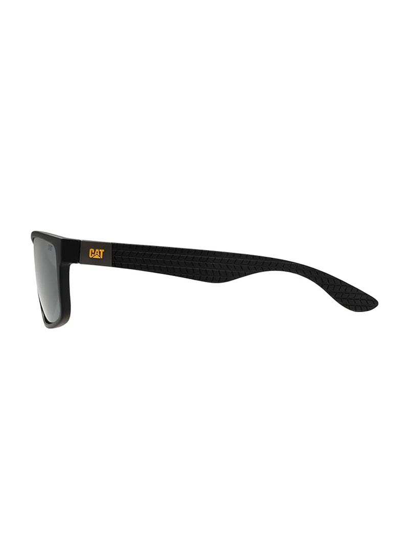 CAT Men CTS-8018 Polarized Wrap Sunglasses Black 61mm - Image 3