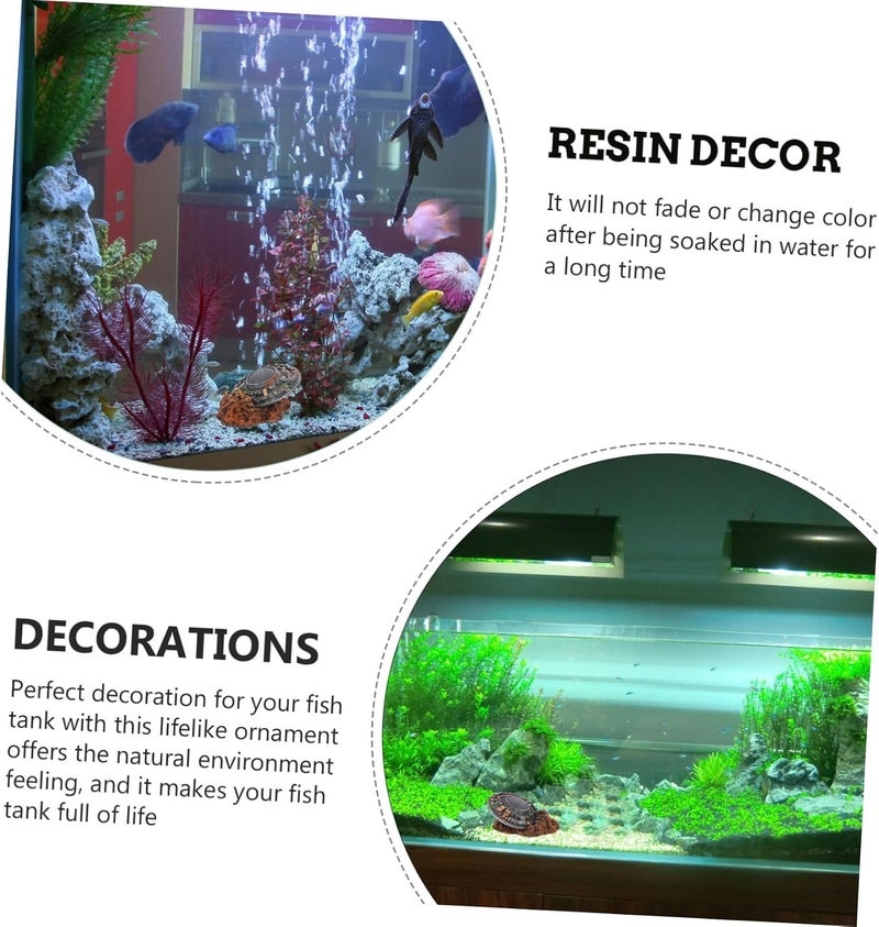 Garneck Crashed Spaceship Aquarium Decor - Unique Fish Tank Statue for Micro Landscape - Image 5