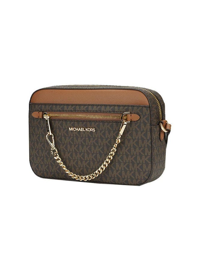 مايكل حقيبة الكاميرا التقليدية للنساء من ماركة مايكل كورس للتحميل على الكتف أو على الكتف الم - Image 3