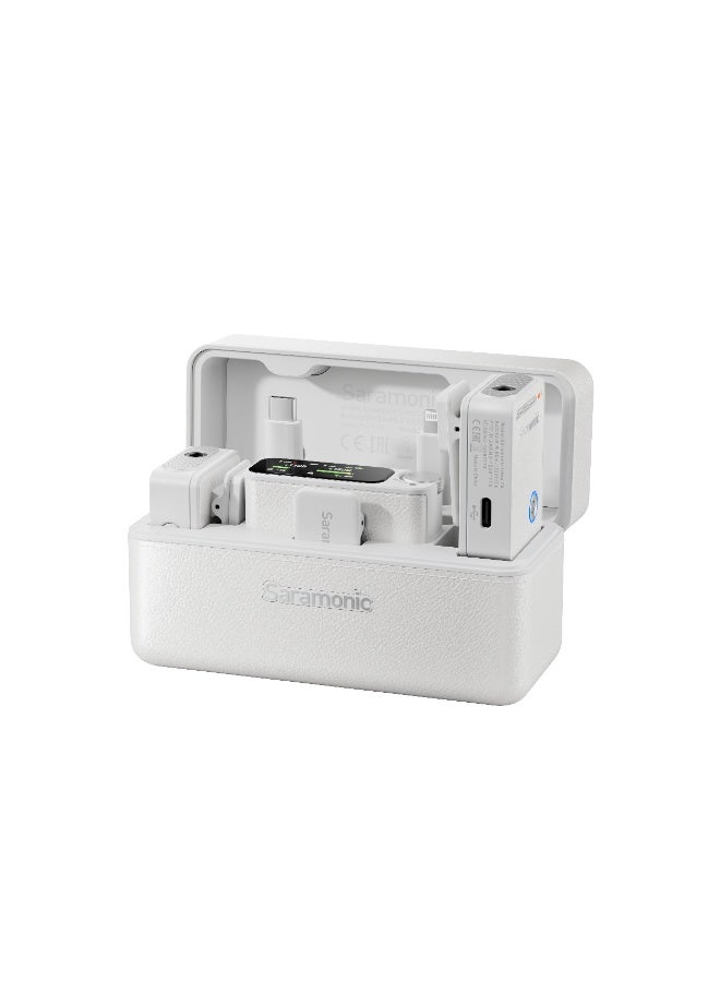 سارامونيك ميكروفونات سارامونيك االترا مزودجة لاسلكية 32 بايت - ابيض - Image 1