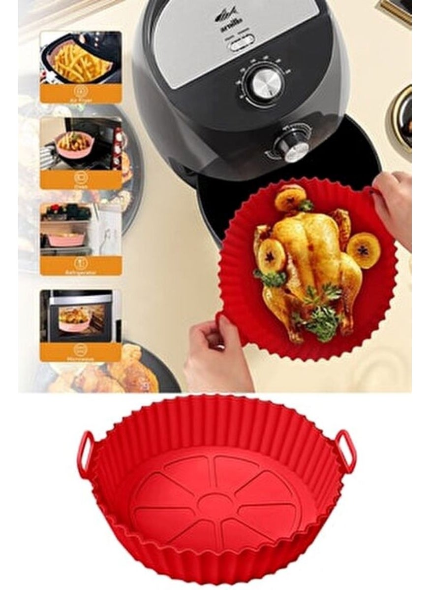 5DM - Airfryer Silicone Baking Dish Air Fryer Mold Airfrey Airfray Airfrayer Baking Paper Silicone - Image 1