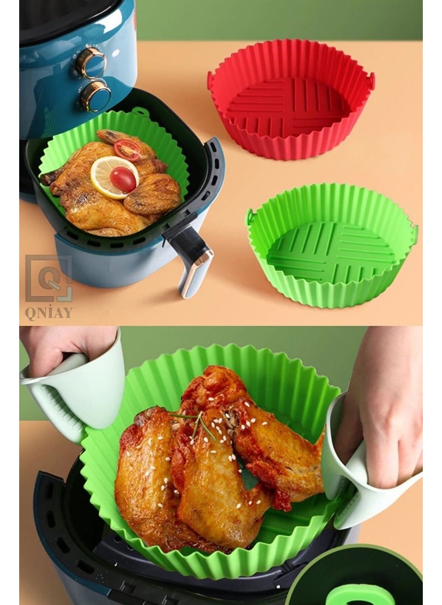 5DM - Airfryer Silicone Baking Dish Air Fryer Mold Airfrey Airfray Airfrayer Baking Paper Silicone - Image 1
