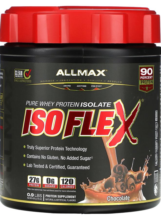 Allmax ISOFLEX® Pure Whey Protein Isolate Chocolate 0.9 lbs (425 g)