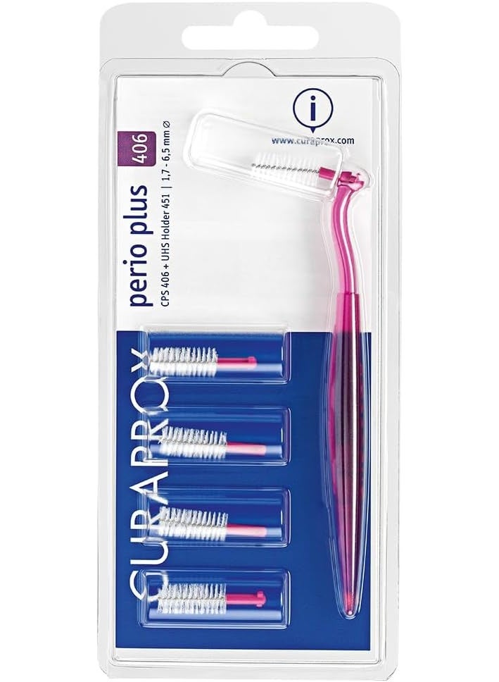 Curaprox 406 Manual Interdental Brush – Precise & Gentle Cleaning - Image 1