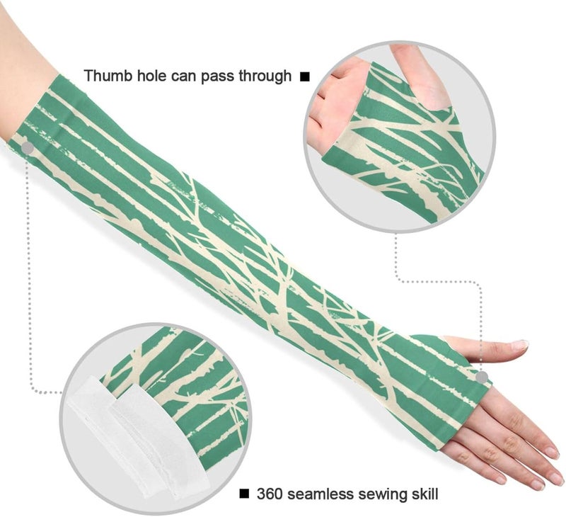 UV Protection Tattoo Cover Up Thin White Tree Branches Tattoo Sleeve Outdoor Sports & Outdoor Working Anti-Snag cubre brazos - Image 3